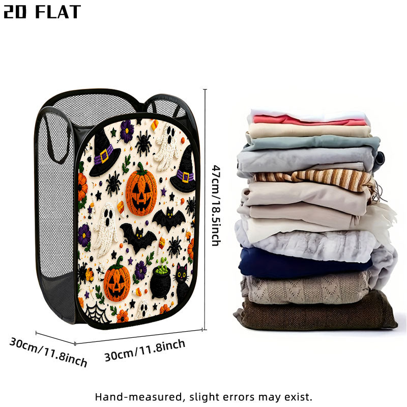 Foldable Mesh Laundry Basket | Vertical — product view