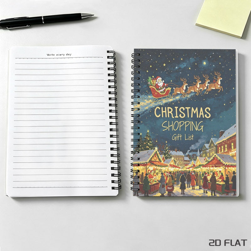 A5 Black-Coil Spiral Notebook - product view 3
