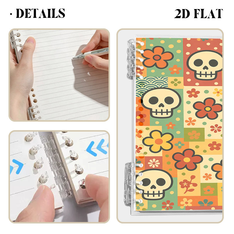 A5 Five-Ring Loose-Leaf Notebook - product view 3