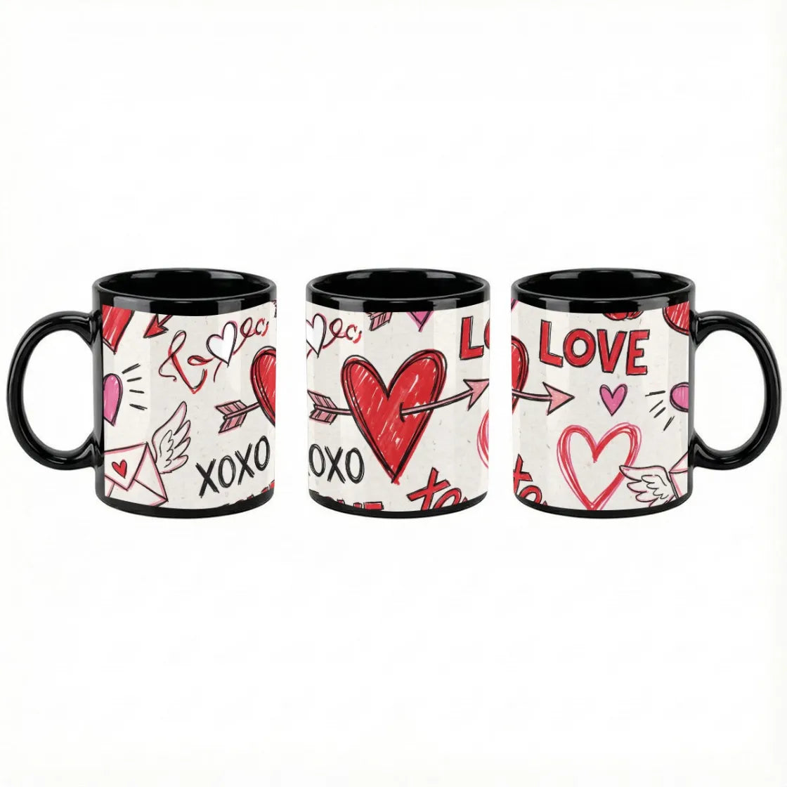 11 oz Black Ceramic Mug - example print 3