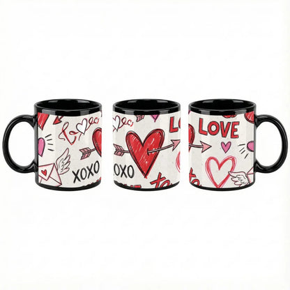 11 oz Black Ceramic Mug - example print 3