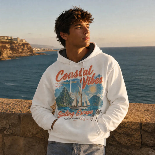 All-Over Print Men's Thicken Pullover Hoodie - example print 1