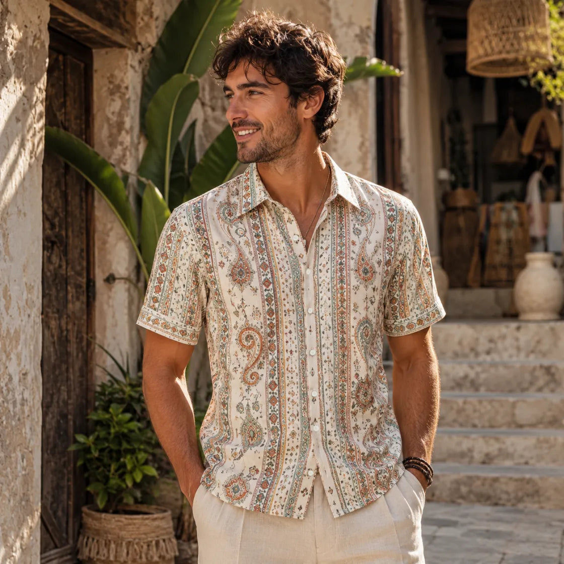 All-Over Print Men's Shirt - example print 1