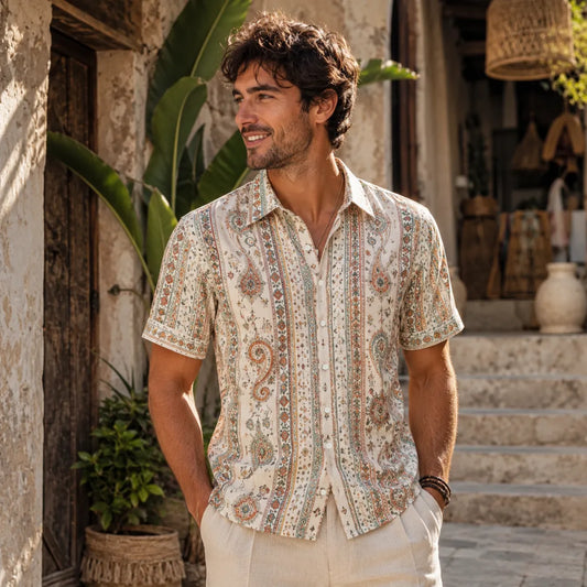 All-Over Print Men's Shirt - example print 1