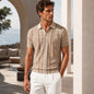 All-Over Print Men's Polo Collar Jersey - example print 1