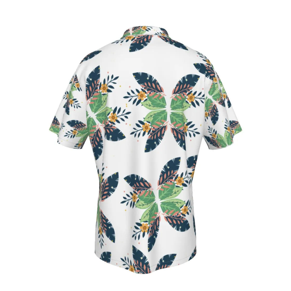 All-Over Print Men's Hawaiian Shirt With Pocket - example print 2