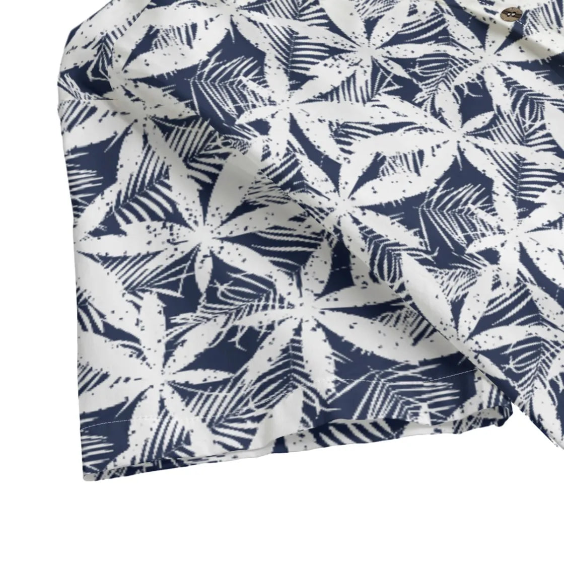 All-Over Print Men's Hawaiian Shirt With Button Closure |115GSM Cotton poplin - example print 3