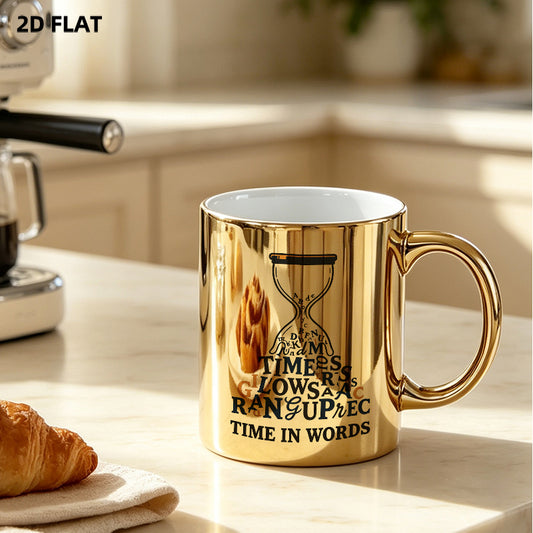 11 oz Gold-Finish Ceramic Mug - example print 1
