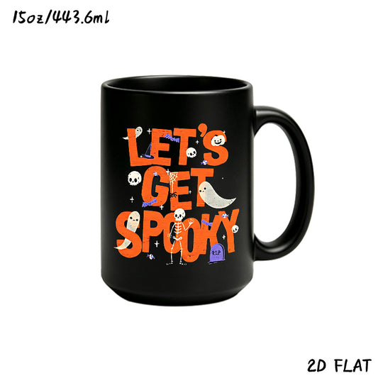 15 oz Black Ceramic Mug - example print 1