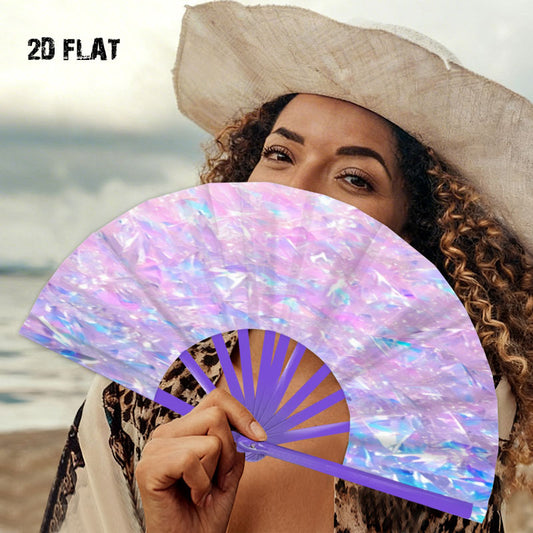Large Folding Fan | 9 Rib Colors - example print 1