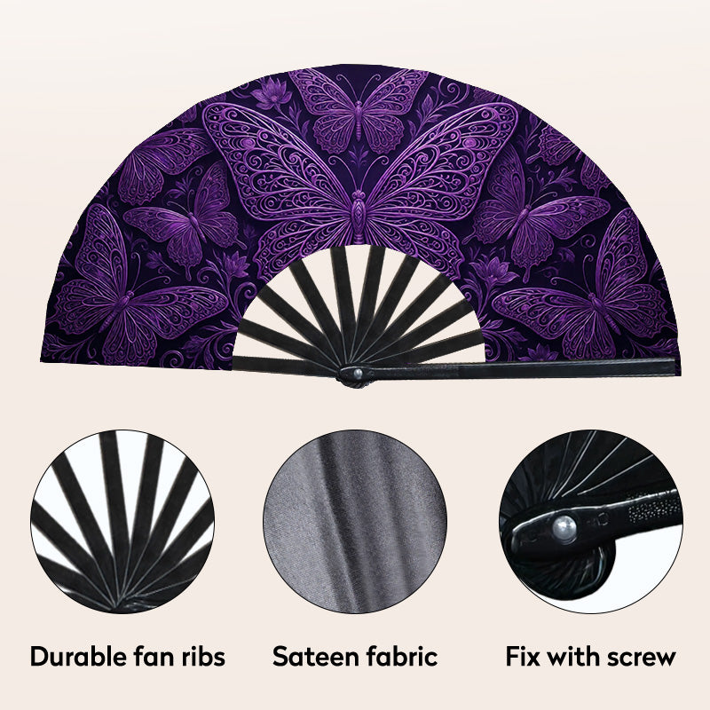 Large Folding Fan | 9 Rib Colors - example print 3