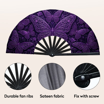 Large Folding Fan | 9 Rib Colors - example print 3