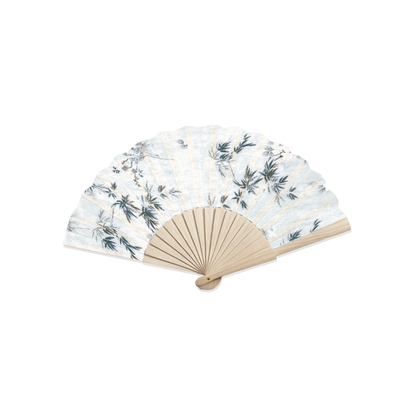 Single-Sided Folding Fan | Natural Wood Ribs - example print 2