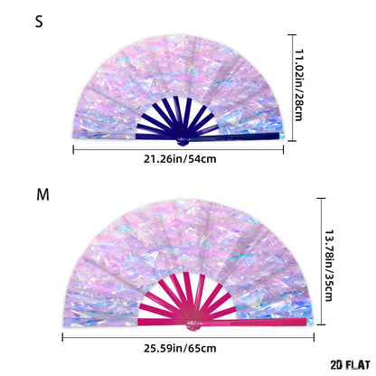 Large Folding Fan | 9 Rib Colors - example print 5
