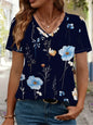 Women's All-Over Print Mesh V-Neck T-Shirt | 140 GSM — product view