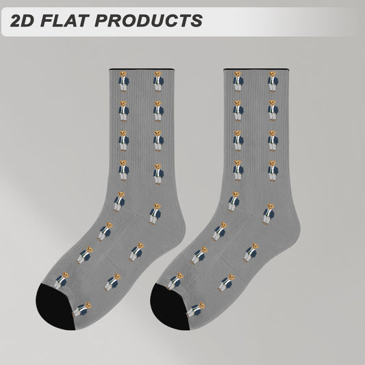 Men's Portrait-Print Polyester Socks | Multiple Colours — product view