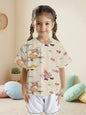 Girls' All-Over Print Baseball Jersey | 140 GSM — product view