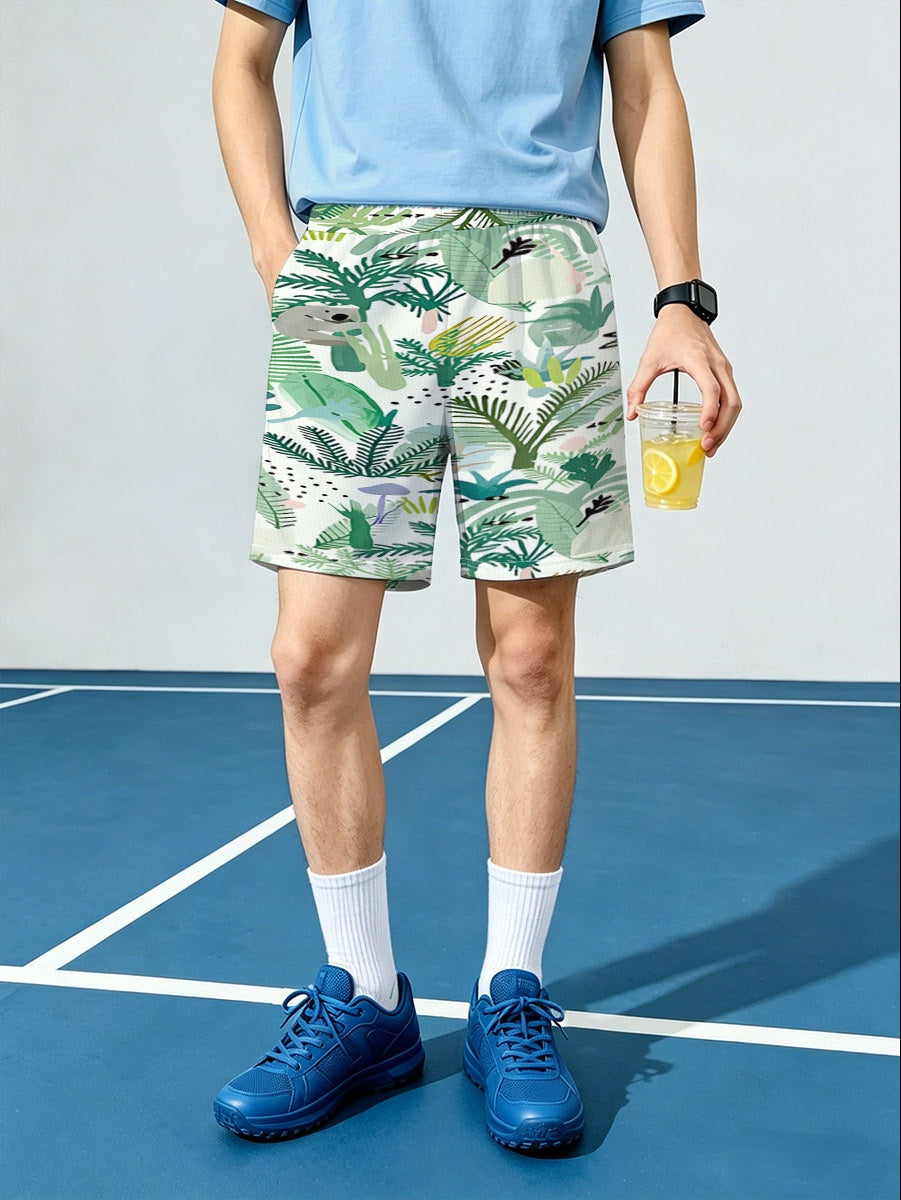 Boys' All-Over Print Mesh Beach Shorts | 140 GSM — product view