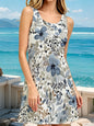 Women's All-Over Print Sleeveless Crew-Neck Dress — product view