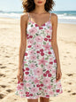 Women's All-Over Print Panelled Cami Dress | 180 GSM — product view