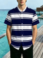 Men's All-Over Print Collarless Shirt | 120 GSM — product view