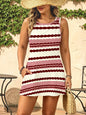 Women's Plus-Size All-Over Print Sleeveless Pocket Dress — product view