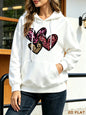 Women's Custom Pullover Hoodie | Black & White — product view