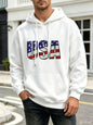 Men's Custom Pullover Hoodie | Black & White — product view
