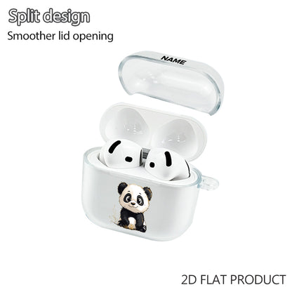 Clear Custom Earbud Case Cover — detail view