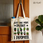 Natural Canvas Tote Bag | Single-Sided Print — product view