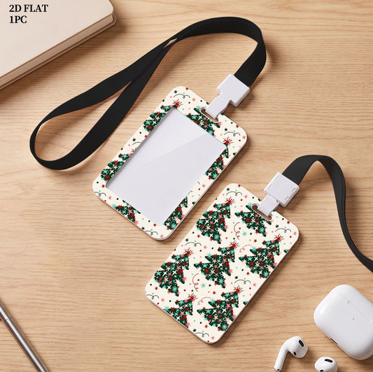 Double-Sided ID Card Holder with Lanyard - product view 1
