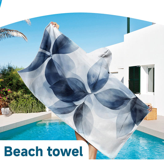 Printed Hooded Beach Towel — product view