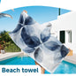 Printed Hooded Beach Towel — product view
