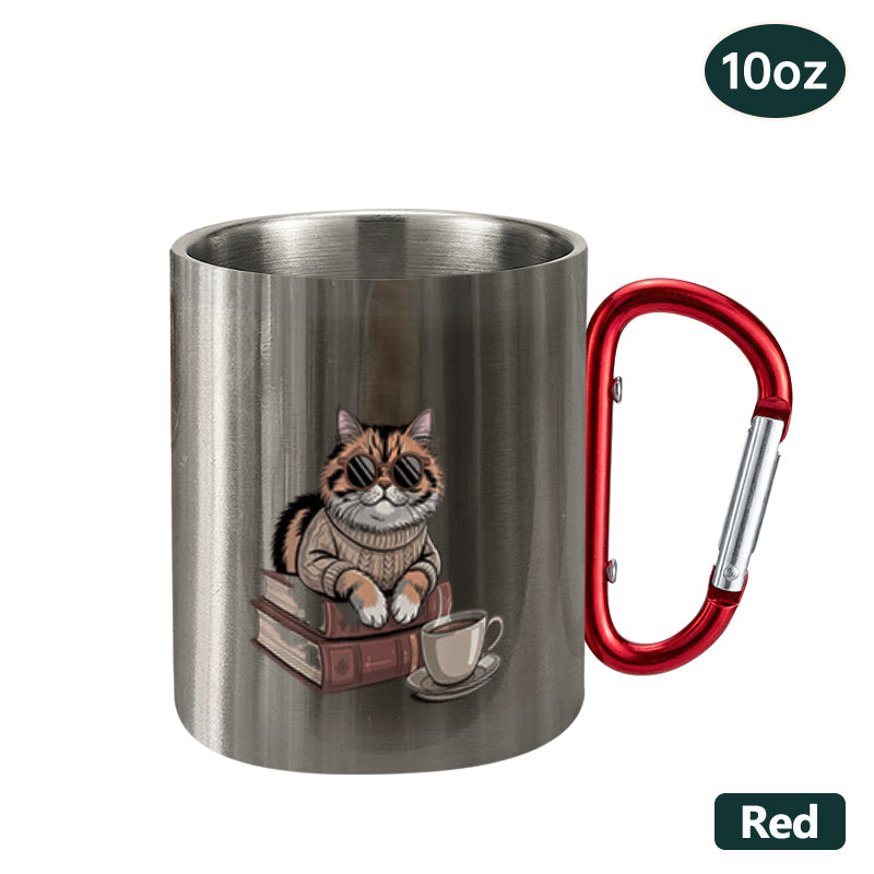 Custom Stainless-Steel Camping Mug | 10 oz — product view