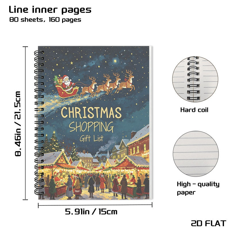 A5 Black-Coil Spiral Notebook - product view 2