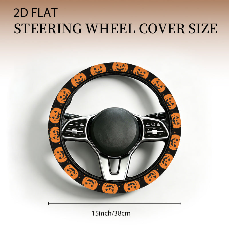 Stretch Printed Steering Wheel Cover — detail view