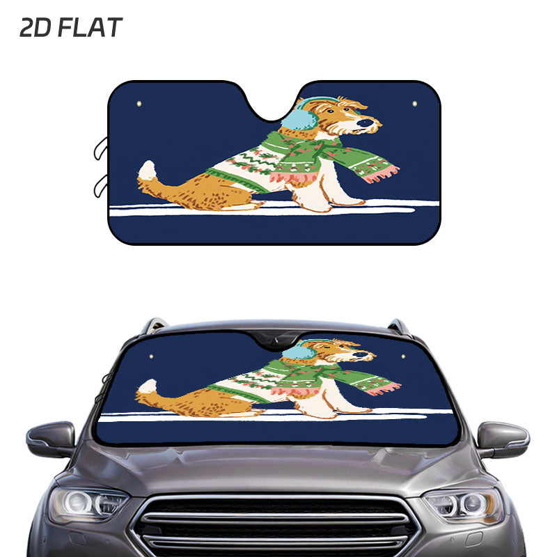 Custom Printed Car Sunshade — product view