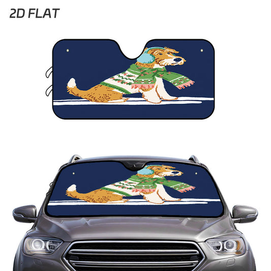 Custom Printed Car Sunshade — product view