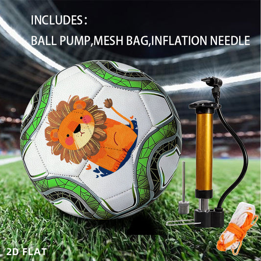 Custom Size 5 Football & Pump Set — product view