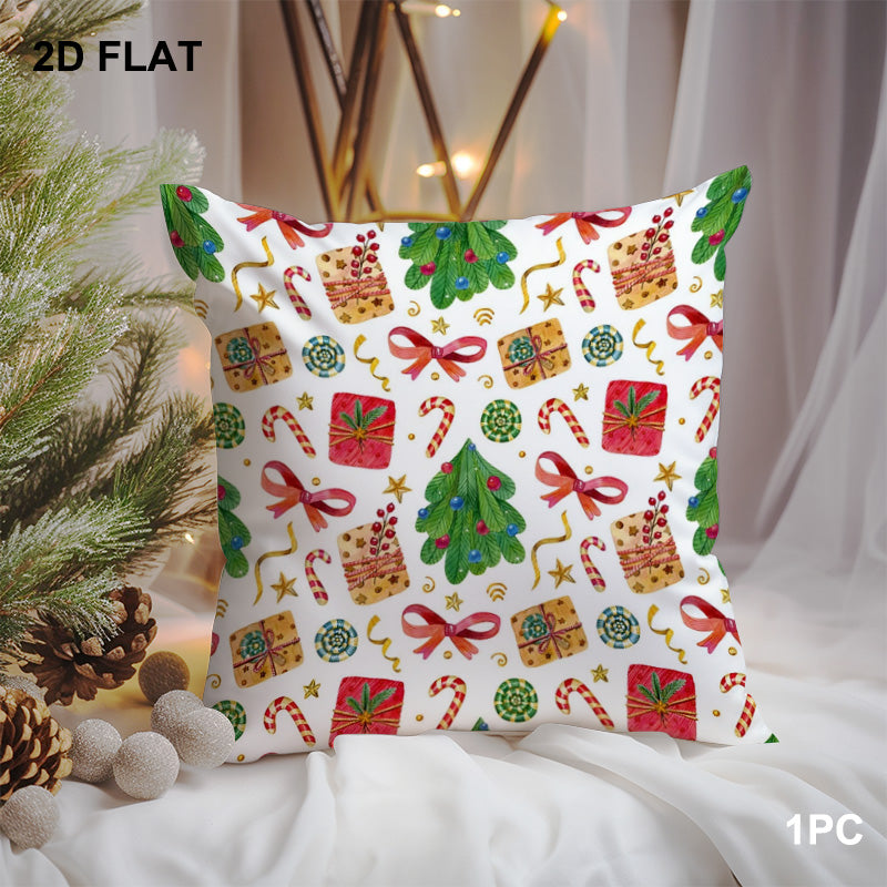 Short Plush Pillow Cover | Single-Sided Print - example print 1