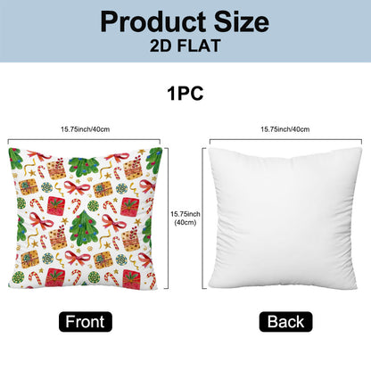 Short Plush Pillow Cover | Single-Sided Print - example print 2
