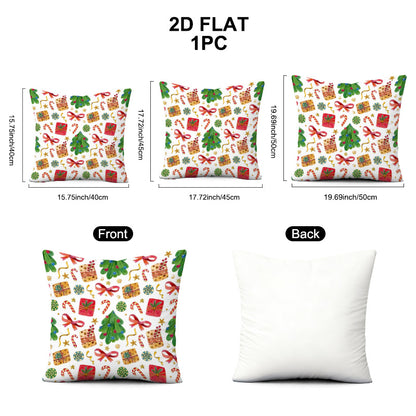 Short Plush Pillow Cover | Single-Sided Print - example print 3