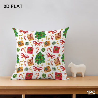 Short Plush Pillow Cover | Single-Sided Print - example print 4