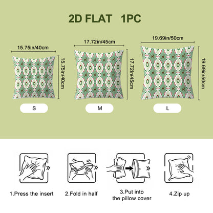 Short Plush Pillow Cover | Matching Front & Back - example print 3