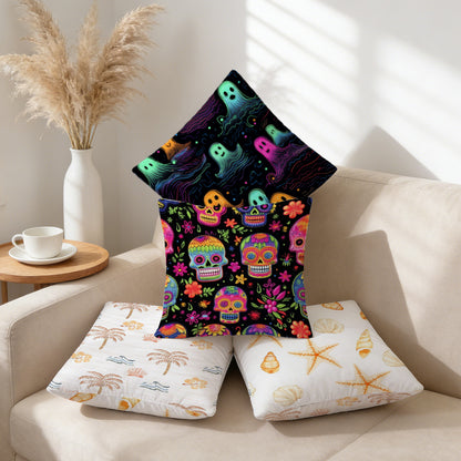 Short Plush Pillow Cover | Different Front & Back · 2-Pack - example print 1