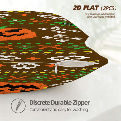 Short Plush Pillow Cover | Different Front & Back · 2-Pack - example print 3