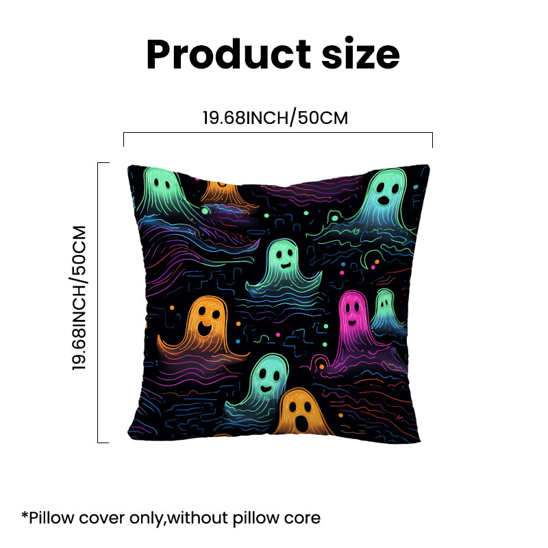 Short Plush Pillow Cover | Different Front & Back · 2-Pack - example print 4