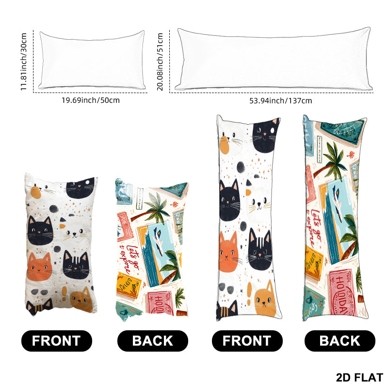 Rectangular Plush Pillow Cover | Double-Sided · 2-Pack - example print 3