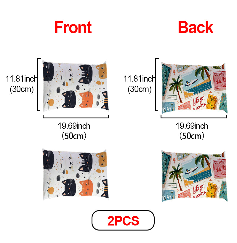 Rectangular Plush Pillow Cover | Double-Sided · 2-Pack - example print 5
