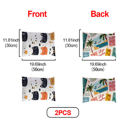 Rectangular Plush Pillow Cover | Double-Sided · 2-Pack - example print 5